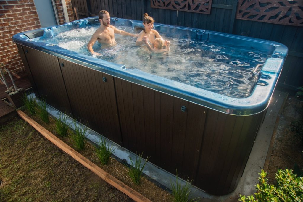 swimming pools with spas